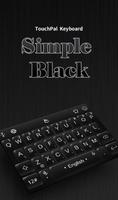 3D Simple Business Black Keyboard Theme Affiche