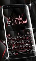 Business Simple Black Red Keyboard Theme 截圖 1