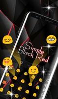 Business Simple Black Red Keyboard Theme 截圖 3