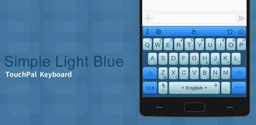 Simple Light Blue Keyboard Theme