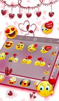 Simple Style Love Heart Keyboard Theme capture d'écran 3