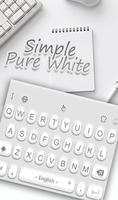 Simple Pure White Affiche