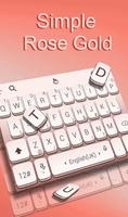Simple Rose Gold Affiche