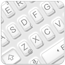 Simple White Button Keyboard Theme APK