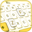 Simple White Yellow Keyboard Theme APK