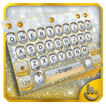 ”Silver Glitter Keyboard Theme