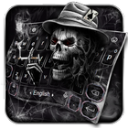 Skull Smoke Web Clavier Thème icône