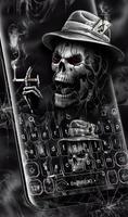 Skull Smoke Web Keyboard Theme poster