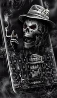 Skull Smoke Web Clavier Thème Affiche