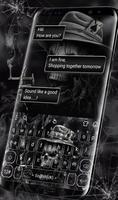 Skull Smoke Web Keyboard Theme screenshot 2