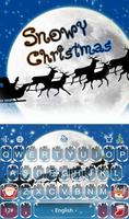 Live 3D Snowy Christmas Keyboard Theme постер