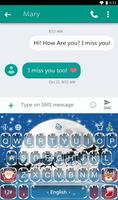 Live 3D Snowy Christmas Keyboard Theme ภาพหน้าจอ 1