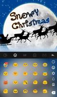 Live 3D Snowy Christmas Keyboard Theme ảnh chụp màn hình 2