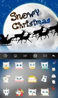 Live 3D Snowy Christmas Keyboard Theme ảnh chụp màn hình 3