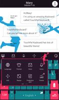 TouchPal Basketball Theme скриншот 2