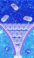 Sparkling Blue Zipper poster