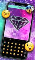 Twinkle Sparkling Galaxy Diamond Keyboard Theme screenshot 3