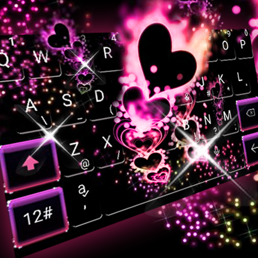 Sparkling Heart Keyboard Theme