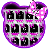 Sparkling Minny Bowknot Keyboard Theme biểu tượng