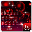 Live 3D Sparkling Red Star Keyboard Theme