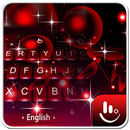 Live 3D Sparkling Red Star Keyboard Theme APK