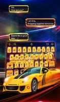 Speed Super Car Keyboard Theme capture d'écran 1