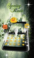 Fresh Spring Rain Keyboard Theme syot layar 3