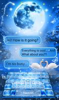 Magical Night Swan Couple Keyboard screenshot 2