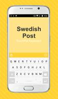 Keyboard For Swedish Post الملصق
