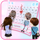 Innocent Couple Love Keyboard Theme APK