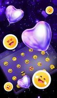 Star Love Balloon Keyboard Theme captura de pantalla 3