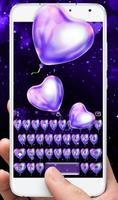 Star Love Balloon Keyboard Theme captura de pantalla 1