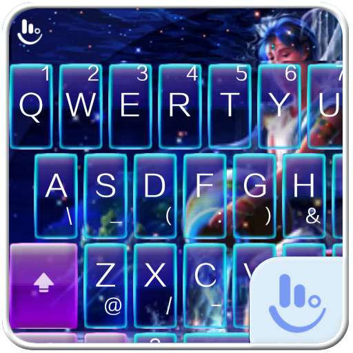 Stars Aquarius Keyboard Theme