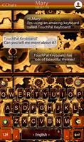 Steam Punk Keyboard Theme ảnh chụp màn hình 1