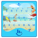 Sexy Beach Surfing  Keyboard Theme APK