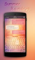 TouchPal Summer Raindrop Theme ảnh chụp màn hình 1