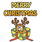 Merry Christmas Keyboard Sticker आइकन