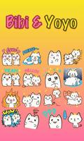 Cats CEO Bibi & Yoyo TouchPal Keyboard Sticker screenshot 1