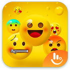 Happy Emoji Keyboard Sticker Zeichen