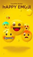 Happy Emoji Keyboard Sticker Plakat