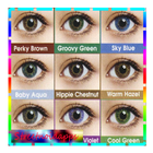 Renkli kontak lensler simgesi