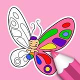 Trò chơi tô màu hình con bướm biểu tượng