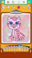 Cat Coloring Pages पोस्टर