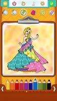 Princess Coloring Pages পোস্টার