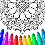 Páginas para colorear Mandala icono
