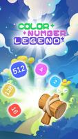 Color Number Legend Affiche