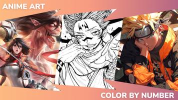 Anime coloriage par numéros capture d'écran 1