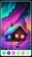 Aurora Color by Number poster