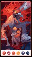 Chainsaw Man Color by Number poster