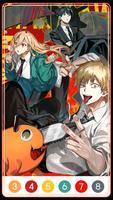 Chainsaw Man Color by Number اسکرین شاٹ 1